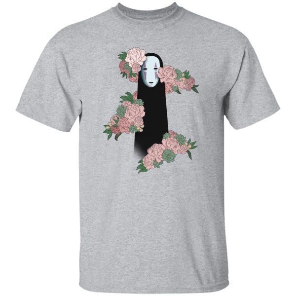 Spirited Away: Live On Stage - Spirited Away – Kaonashi by the Flowers style 2 T Shirt-Apparel, Spirited Away, Spirited Away: Live On Stage, Tshirt