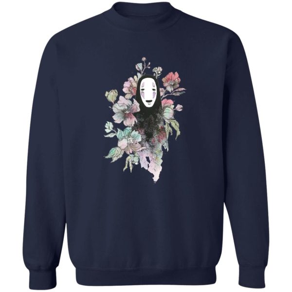 Spirited Away Japanese - Spirited Away – Kaonashi by the Flowers Sweatshirt-Apparel, Spirited Away, Spirited Away Japanese, Sweatshirt