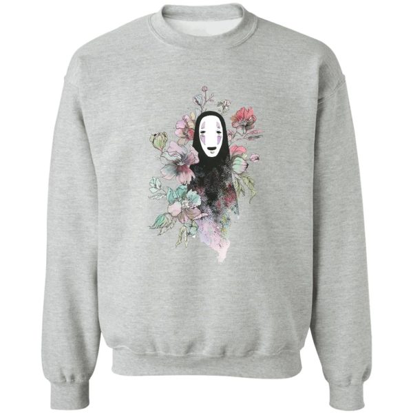 Spirited Away Japanese - Spirited Away – Kaonashi by the Flowers Sweatshirt-Apparel, Spirited Away, Spirited Away Japanese, Sweatshirt