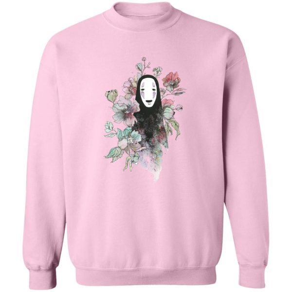 Spirited Away Japanese - Spirited Away – Kaonashi by the Flowers Sweatshirt-Apparel, Spirited Away, Spirited Away Japanese, Sweatshirt