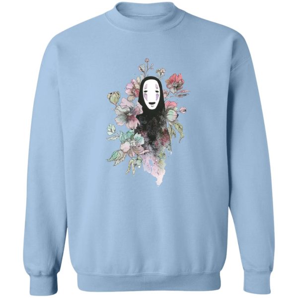 Spirited Away Japanese - Spirited Away – Kaonashi by the Flowers Sweatshirt-Apparel, Spirited Away, Spirited Away Japanese, Sweatshirt