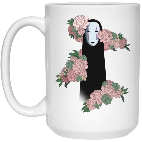 Spirited Away Streaming - Spirited Away – Kaonashi by the Flowers style 2 Mug-House Decor, Mug, Spirited Away, Spirited Away Streaming