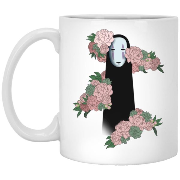 Spirited Away Streaming - Spirited Away – Kaonashi by the Flowers style 2 Mug-House Decor, Mug, Spirited Away, Spirited Away Streaming