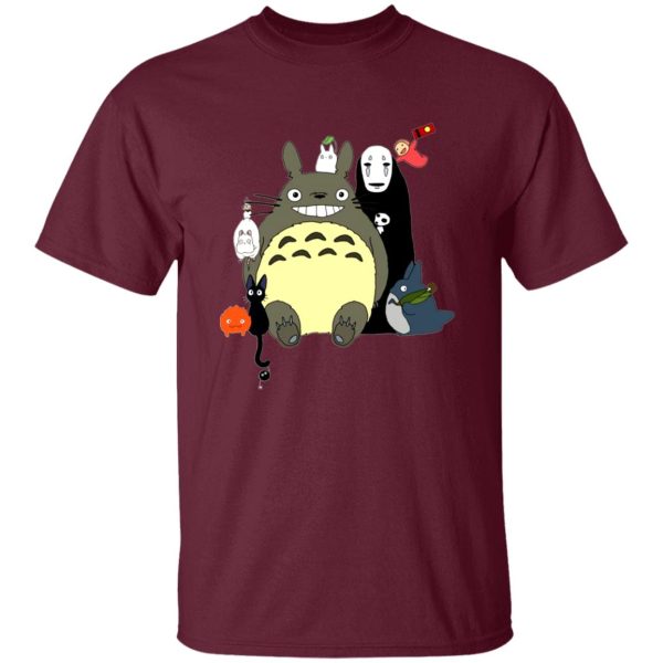 Totoro Plush - Studio Ghibli – Totoro and Friends T Shirt-Apparel, My Neighbor Totoro, Totoro Plush, Tshirt