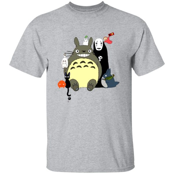 Totoro Plush - Studio Ghibli – Totoro and Friends T Shirt-Apparel, My Neighbor Totoro, Totoro Plush, Tshirt