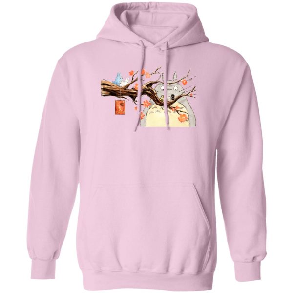 Totoro - Totoro Family and Sakura Hoodie-Apparel, Hoodie, My Neighbor Totoro, Totoro