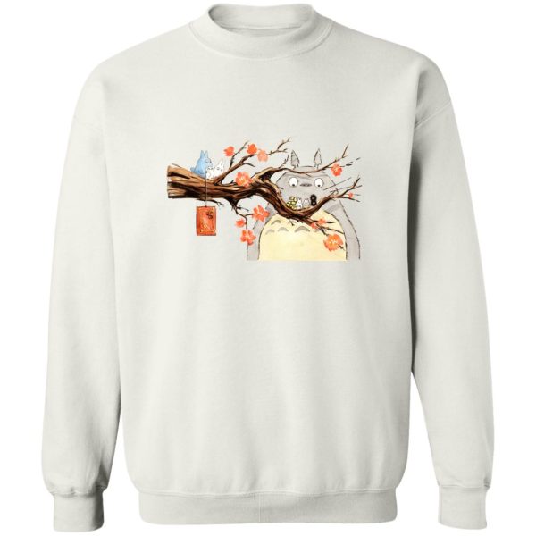 My Neighbor Totoro - Totoro Family and Sakura Sweatshirt-Apparel, My Neighbor Totoro, Sweatshirt