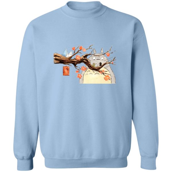 My Neighbor Totoro - Totoro Family and Sakura Sweatshirt-Apparel, My Neighbor Totoro, Sweatshirt