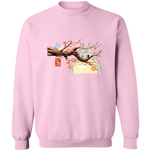 My Neighbor Totoro - Totoro Family and Sakura Sweatshirt-Apparel, My Neighbor Totoro, Sweatshirt