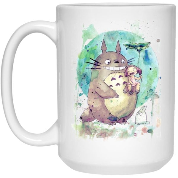 Mei My Neighbor Totoro - Totoro and Mei Watercolor Mug-House Decor, Mei My Neighbor Totoro, Mug, My Neighbor Totoro