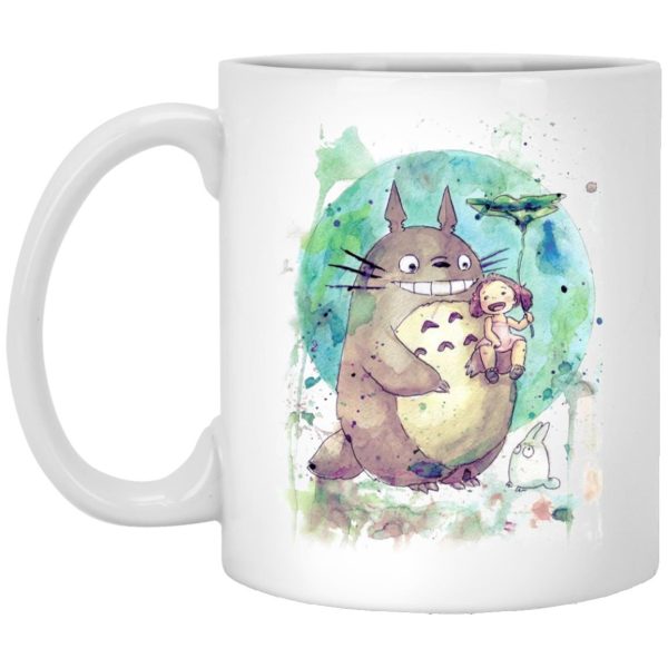 Mei My Neighbor Totoro - Totoro and Mei Watercolor Mug-House Decor, Mei My Neighbor Totoro, Mug, My Neighbor Totoro