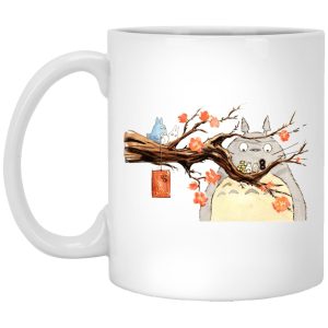 Totoro Movie - Totoro Family and Sakura Mug-House Decor, Mug, My Neighbor Totoro, Totoro Movie