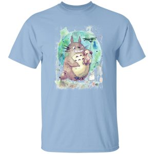 Totoro Wallpaper - Totoro and Mei Watercolor T Shirt-Apparel, My Neighbor Totoro, Totoro Wallpaper, Tshirt