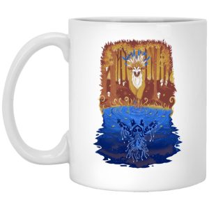 Princess Mononoke Cosplay - Princess Mononoke Shishigami Day and Night time Mug-House Decor, Mug, princess mononoke, Princess Mononoke Cosplay