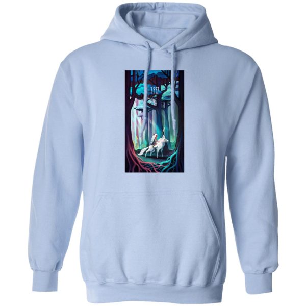 Yakul Princess Mononoke - Princess Mononoke 1997 Illustration Hoodie-Apparel, Hoodie, princess mononoke, Yakul Princess Mononoke