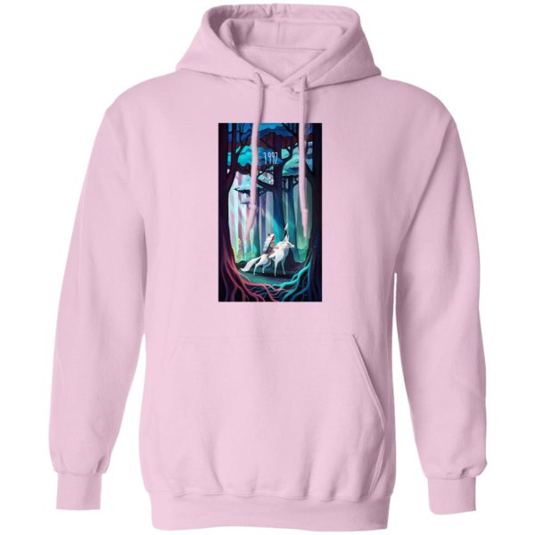 Yakul Princess Mononoke - Princess Mononoke 1997 Illustration Hoodie-Apparel, Hoodie, princess mononoke, Yakul Princess Mononoke