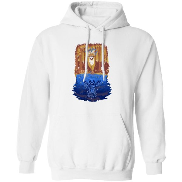 Princess Mononoke-ashitaka - Princess Mononoke Shishigami Day and Night time Hoodie-Apparel, Hoodie, princess mononoke, Princess Mononoke Ashitaka