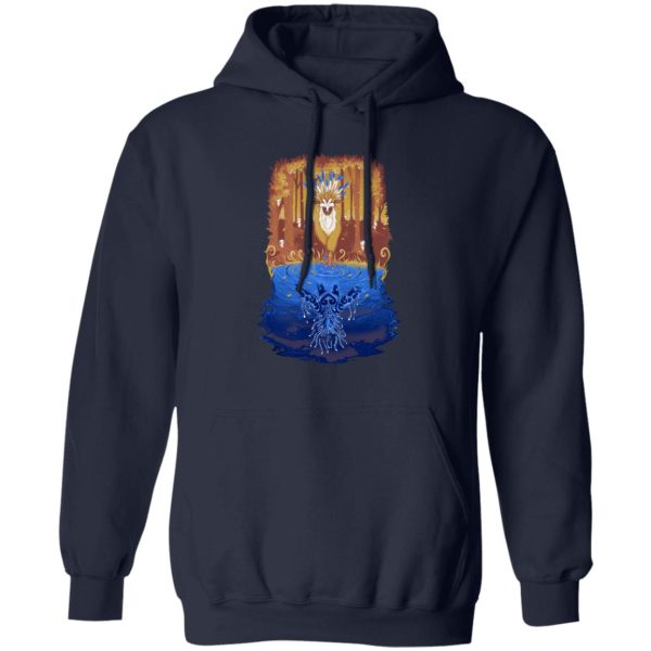 Princess Mononoke-ashitaka - Princess Mononoke Shishigami Day and Night time Hoodie-Apparel, Hoodie, princess mononoke, Princess Mononoke Ashitaka