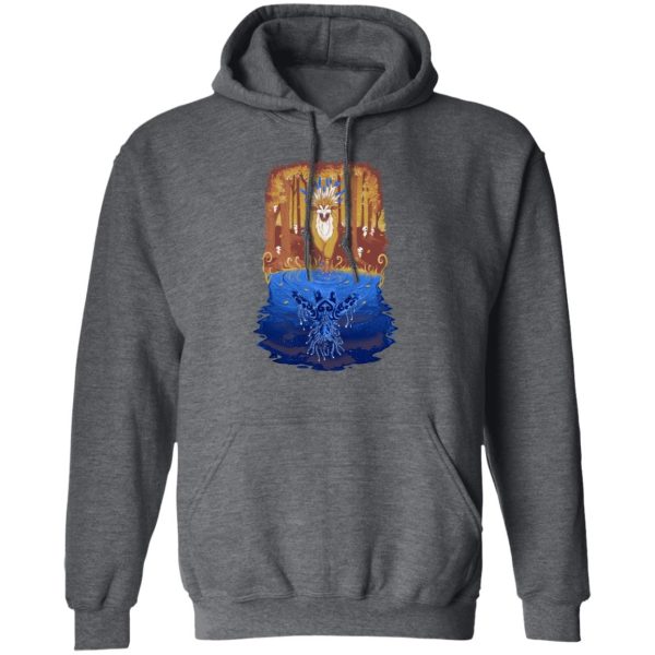 Princess Mononoke-ashitaka - Princess Mononoke Shishigami Day and Night time Hoodie-Apparel, Hoodie, princess mononoke, Princess Mononoke Ashitaka