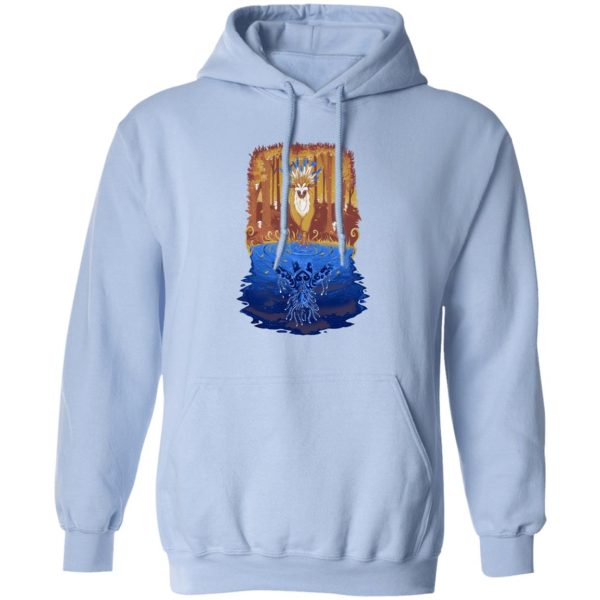 Princess Mononoke-ashitaka - Princess Mononoke Shishigami Day and Night time Hoodie-Apparel, Hoodie, princess mononoke, Princess Mononoke Ashitaka