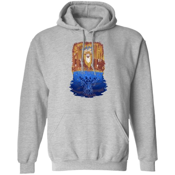 Princess Mononoke-ashitaka - Princess Mononoke Shishigami Day and Night time Hoodie-Apparel, Hoodie, princess mononoke, Princess Mononoke Ashitaka