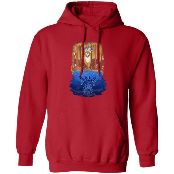 Princess Mononoke-ashitaka - Princess Mononoke Shishigami Day and Night time Hoodie-Apparel, Hoodie, princess mononoke, Princess Mononoke Ashitaka