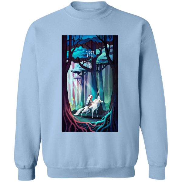 Princess Mononoke Princess - Princess Mononoke 1997 Illustration Sweatshirt-Apparel, princess mononoke, Princess Mononoke Princess, Sweatshirt