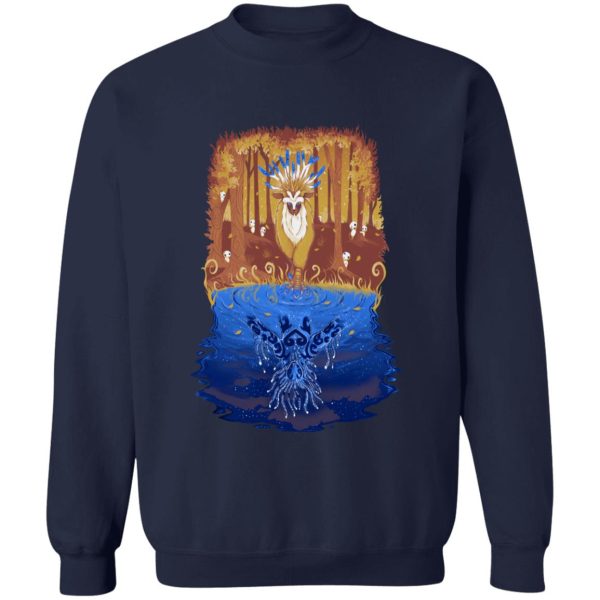 Princess Mononoke Costume - Princess Mononoke Shishigami Day and Night time Sweatshirt-Apparel, princess mononoke, Princess Mononoke Costume, Sweatshirt