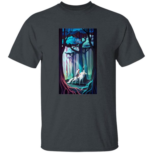 Princess Mononoke Forest Spirit - Princess Mononoke 1997 Illustration T Shirt-Apparel, princess mononoke, Princess Mononoke Forest Spirit, Tshirt