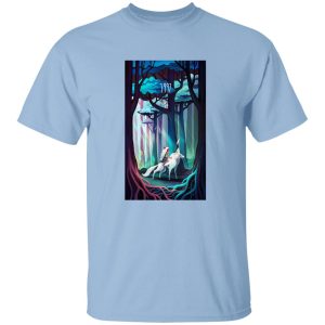 Princess Mononoke Forest Spirit - Princess Mononoke 1997 Illustration T Shirt-Apparel, princess mononoke, Princess Mononoke Forest Spirit, Tshirt