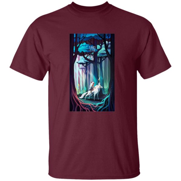 Princess Mononoke Forest Spirit - Princess Mononoke 1997 Illustration T Shirt-Apparel, princess mononoke, Princess Mononoke Forest Spirit, Tshirt