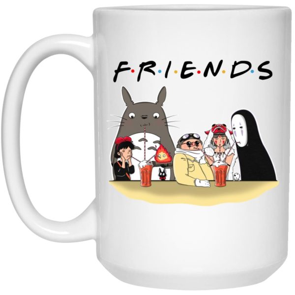 Totoro Movie Japanese - Studio Ghibli F.R.I.E.N.D.S Version Mug-House Decor, Kiki's Delivery Service, Mug, My Neighbor Totoro, Spirited Away, Totoro Movie Japanese