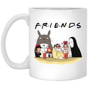 Totoro Movie Japanese - Studio Ghibli F.R.I.E.N.D.S Version Mug-House Decor, Kiki's Delivery Service, Mug, My Neighbor Totoro, Spirited Away, Totoro Movie Japanese