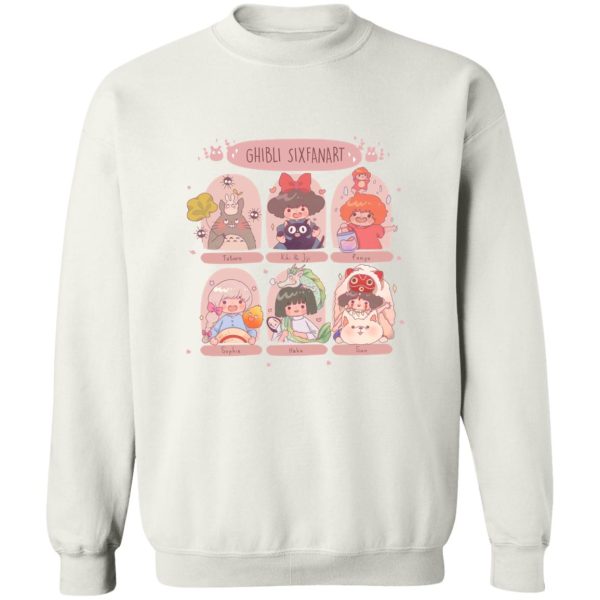 My Neighbor Totoro Film Series - Studio Ghibli Sixfanart Sweatshirt-Apparel, Kiki's Delivery Service, My Neighbor Totoro, My Neighbor Totoro Film Series, ponyo, princess mononoke, Spirited Away, Sweatshirt