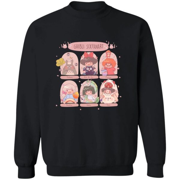 My Neighbor Totoro Film Series - Studio Ghibli Sixfanart Sweatshirt-Apparel, Kiki's Delivery Service, My Neighbor Totoro, My Neighbor Totoro Film Series, ponyo, princess mononoke, Spirited Away, Sweatshirt