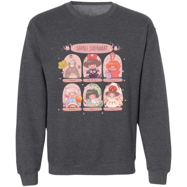 My Neighbor Totoro Film Series - Studio Ghibli Sixfanart Sweatshirt-Apparel, Kiki's Delivery Service, My Neighbor Totoro, My Neighbor Totoro Film Series, ponyo, princess mononoke, Spirited Away, Sweatshirt