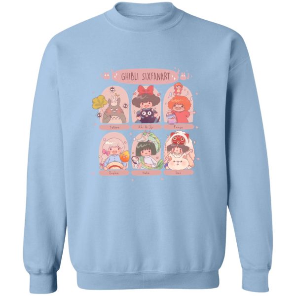 My Neighbor Totoro Film Series - Studio Ghibli Sixfanart Sweatshirt-Apparel, Kiki's Delivery Service, My Neighbor Totoro, My Neighbor Totoro Film Series, ponyo, princess mononoke, Spirited Away, Sweatshirt