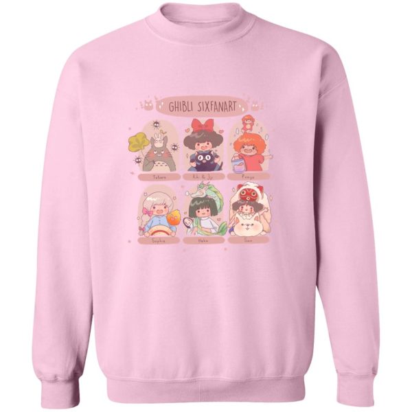 My Neighbor Totoro Film Series - Studio Ghibli Sixfanart Sweatshirt-Apparel, Kiki's Delivery Service, My Neighbor Totoro, My Neighbor Totoro Film Series, ponyo, princess mononoke, Spirited Away, Sweatshirt