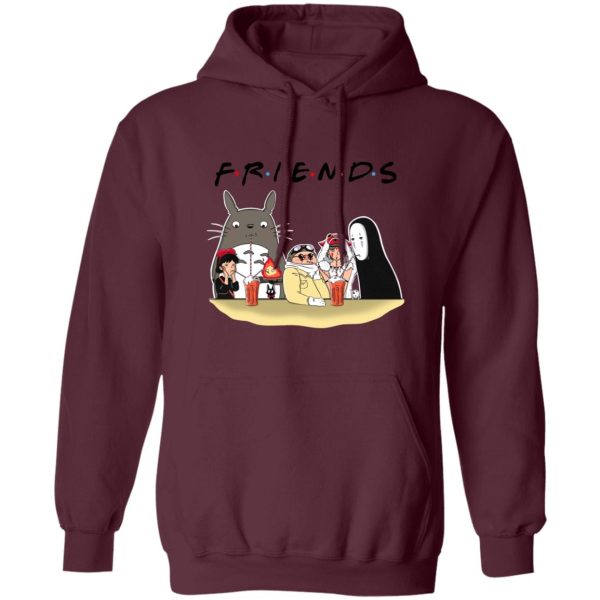 My Neighbor Totoro Film - Studio Ghibli F.R.I.E.N.D.S Version Hoodie-Apparel, Hoodie, Kiki's Delivery Service, My Neighbor Totoro, My Neighbor Totoro Film, porco rosso, princess mononoke, Spirited Away