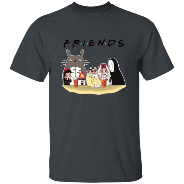 Totoro Drawing - Studio Ghibli F.R.I.E.N.D.S Version T Shirt-Apparel, Kiki's Delivery Service, My Neighbor Totoro, porco rosso, princess mononoke, Spirited Away, Totoro Drawing, Tshirt