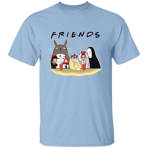 Totoro Drawing - Studio Ghibli F.R.I.E.N.D.S Version T Shirt-Apparel, Kiki's Delivery Service, My Neighbor Totoro, porco rosso, princess mononoke, Spirited Away, Totoro Drawing, Tshirt