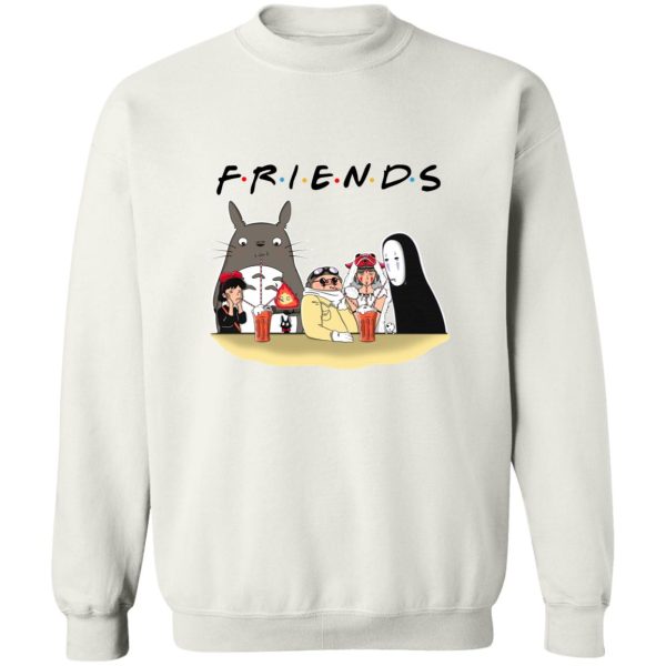 Totoro Film - Studio Ghibli F.R.I.E.N.D.S Version Sweatshirt-Apparel, Kiki's Delivery Service, My Neighbor Totoro, porco rosso, princess mononoke, Spirited Away, Sweatshirt, Totoro Film