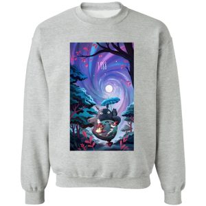 My Neighbor Totoro Poster - My Neighbor Totoro 1988 Illustration Sweatshirt-Apparel, My Neighbor Totoro, My Neighbor Totoro Poster, Sweatshirt