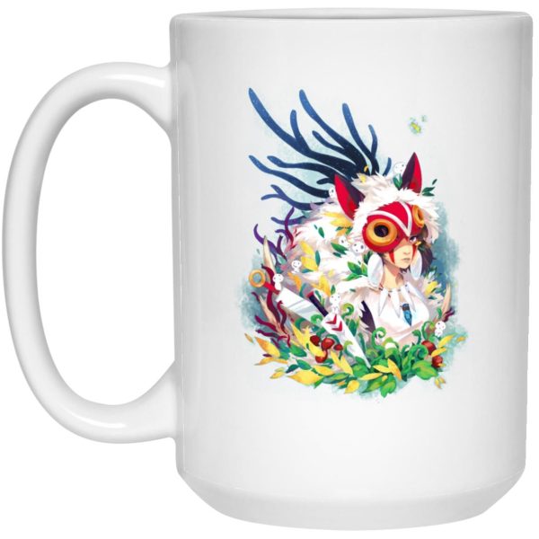 Princess Mononoke Ainu Influence - Princess Mononoke Colorful Portrait Mug-House Decor, Mug, princess mononoke, Princess Mononoke Ainu Influence