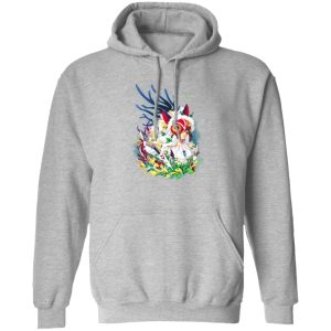 Tree Spirits Princess Mononoke - Princess Mononoke Colorful Portrait Hoodie-Apparel, Hoodie, princess mononoke, Tree Spirits Princess Mononoke