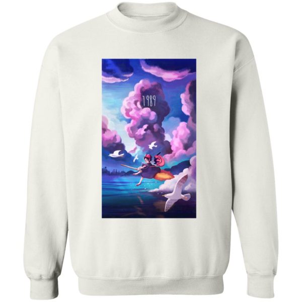 Figures Set Ghibli Ga Ippai Yubin Ningyou Kiki's Delivery Service - Kiki’s Delivery service 1989 Illustration Sweatshirt-Apparel, Figures Set Ghibli Ga Ippai Yubin Ningyou Kiki's Delivery Service, Kiki's Delivery Service, Sweatshirt