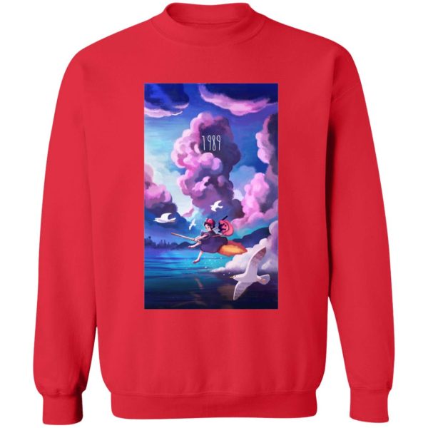 Figures Set Ghibli Ga Ippai Yubin Ningyou Kiki's Delivery Service - Kiki’s Delivery service 1989 Illustration Sweatshirt-Apparel, Figures Set Ghibli Ga Ippai Yubin Ningyou Kiki's Delivery Service, Kiki's Delivery Service, Sweatshirt