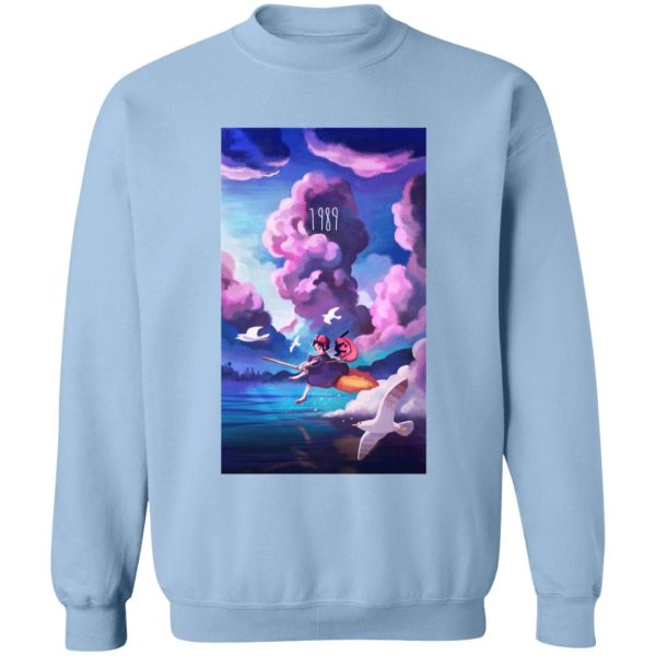 Figures Set Ghibli Ga Ippai Yubin Ningyou Kiki's Delivery Service - Kiki’s Delivery service 1989 Illustration Sweatshirt-Apparel, Figures Set Ghibli Ga Ippai Yubin Ningyou Kiki's Delivery Service, Kiki's Delivery Service, Sweatshirt