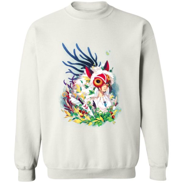 Princess Mononoke Film - Princess Mononoke Colorful Portrait Sweatshirt-Apparel, princess mononoke, Princess Mononoke Film, Sweatshirt