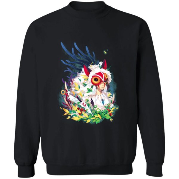 Princess Mononoke Film - Princess Mononoke Colorful Portrait Sweatshirt-Apparel, princess mononoke, Princess Mononoke Film, Sweatshirt